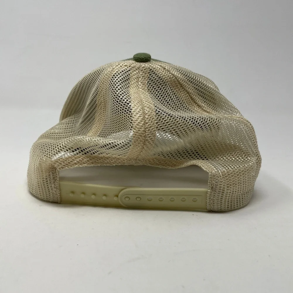 econscious Organically Grown Hemp Blend Trucker Hat Green Cream Snapback Eco Cap